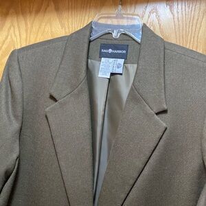 NWT loden green size 18 wool suit jacket.